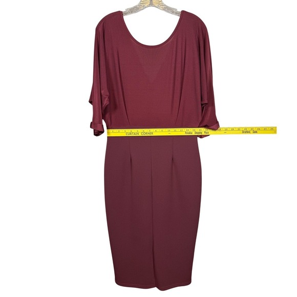 BOOHOO Women's Dress Bundle, Midi dresses, Maroon and Floral, Size 10 - Picture 4 of 15